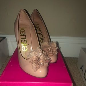 Kensie Pink Pink Patton Leather Heels